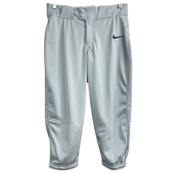 NWT Nike Vapor Select 3/4" Grey/Black Softball Pants Women’s Size M (AV6642-052) - Picture 3 of 7